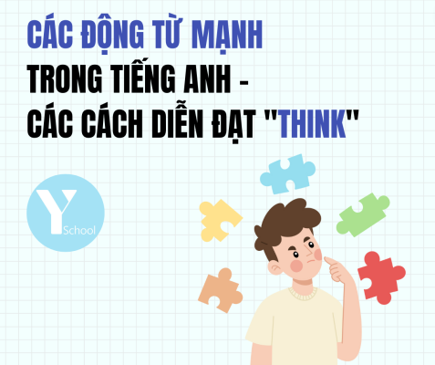 Các động từ mạnh trong tiếng Anh - Các cách diễn đạt "think"