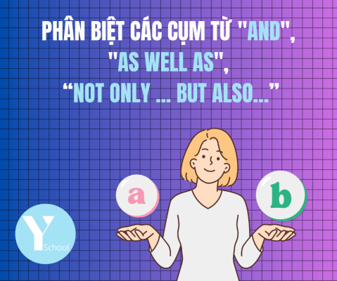 Phân biệt các cụm từ "and", "as well as", “not only ... but also…”