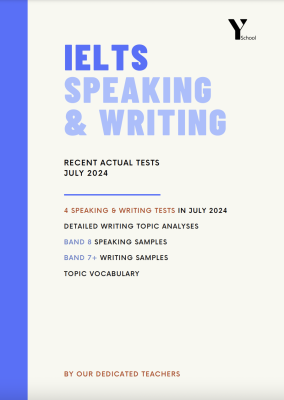 FREE EBOOK: SPEAKING & WRITING RECENT ACTUAL TESTS – 7/2024